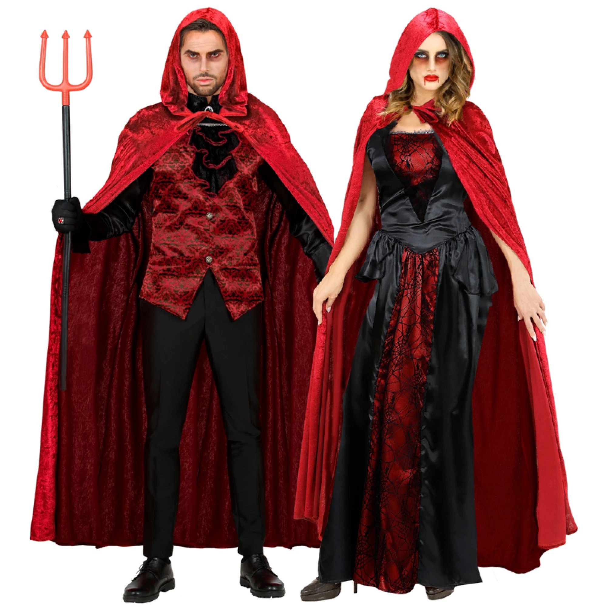 Cape Burgundy Hooded Velvet - 150cm