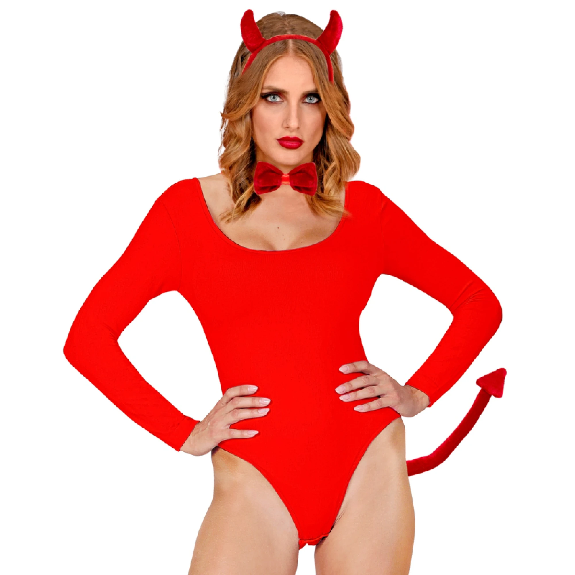 Devil dress-up set - horns, bowtie, tail