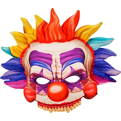 Killer Clown Chinless Fabric Mask