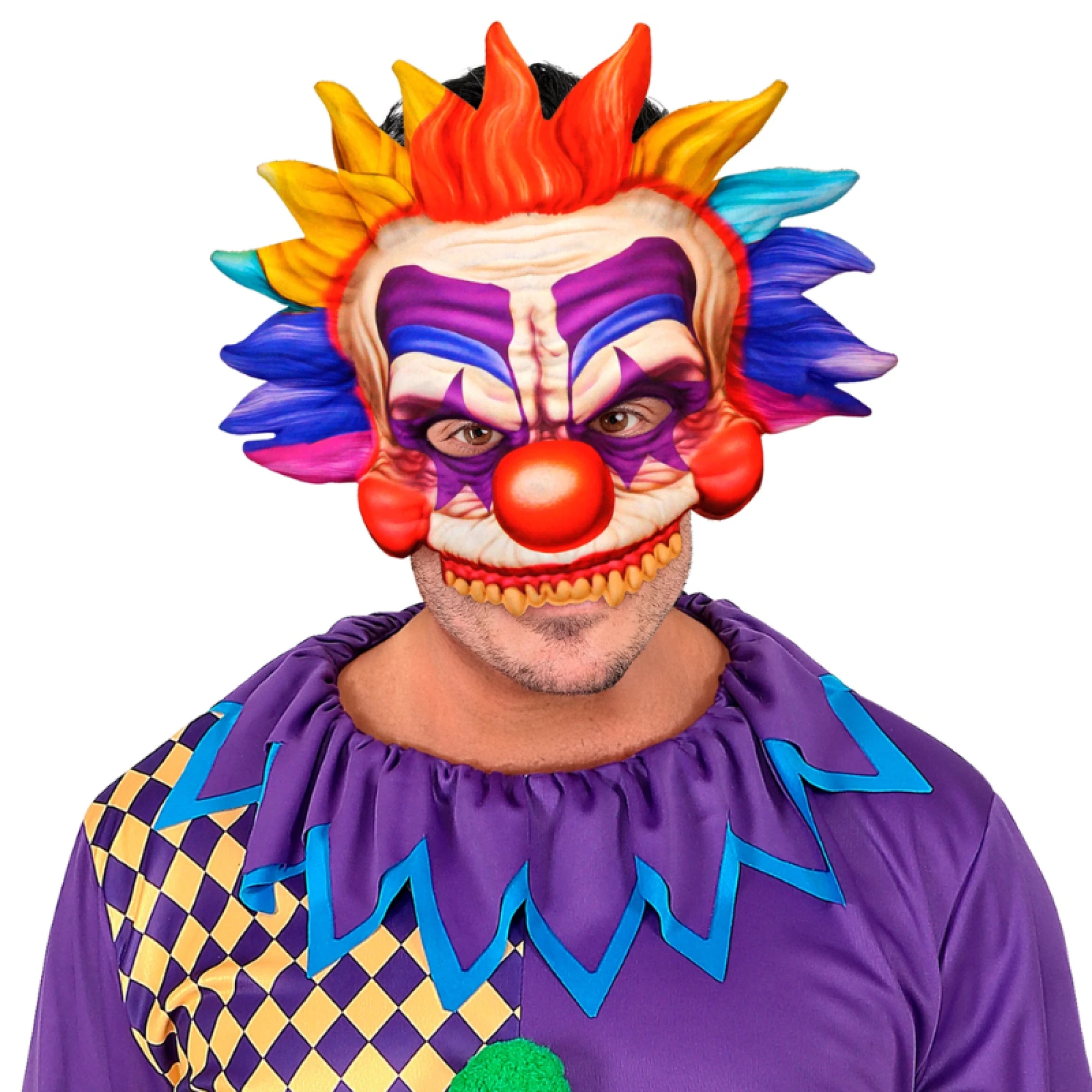 Killer Clown Chinless Fabric Mask