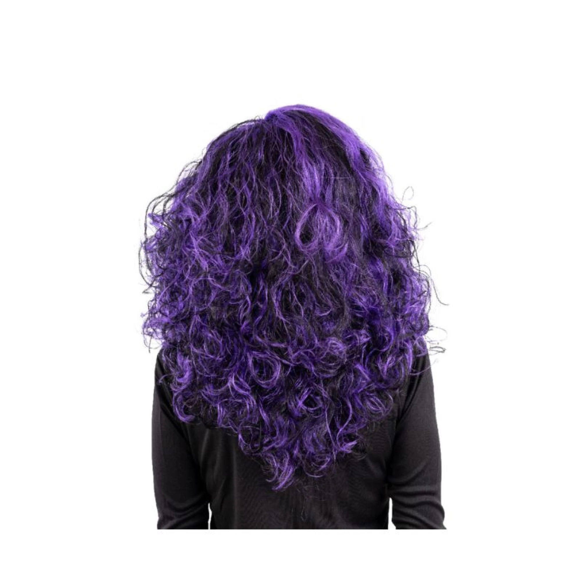 Black and purple wavy wig